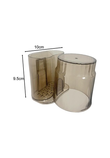 Suntek Diş Fırçası Ve Macunu Tutucu Bardak Modern Kahverengi Diğer