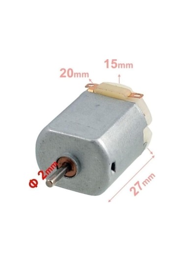 10 Adet Dc Motor Deney Motoru 3v 6v Motor Yüksek Devir Dinamo Motor D.m