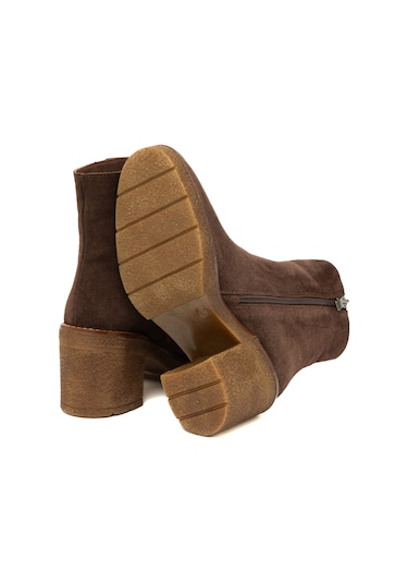 Marrone Bot Kadın 25k11533xs Vergelio Suede Marrone