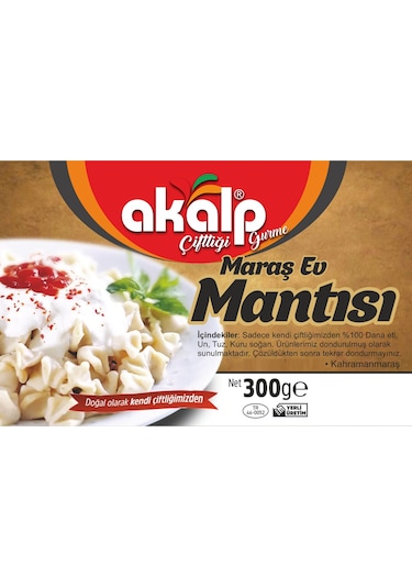 Akalp Çiftliği Maraş Ev Mantısı 300 G