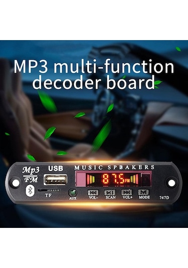 Ganzhoushop Usb Tf Radyo Mp3 Çalar Modül Kartı Kablosuz Dekoder Müzik Oynatıcı Mp3 Oynatma