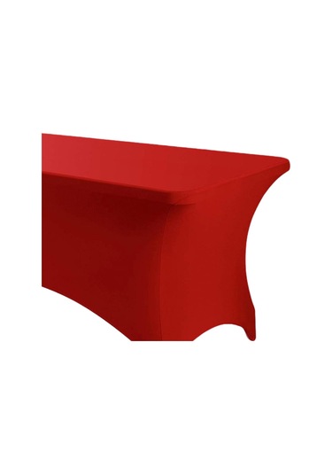 Homyl Katlanır Masa Için Örtüsü Spandex Satıcı Düğün Doğum Günü Kırmızı
