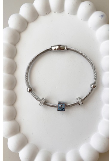 5005 Küp Göz Çelik Bileklik Çelik