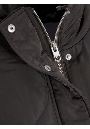 Kadin Dik Yaka Kapitone Ceket - Serena - 12278850 Bracken