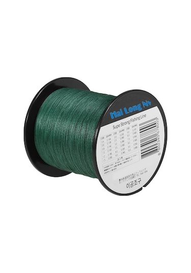 500 Metre 4 Kat Örgülü Pe Balık Misinası - 1.0 Yeşil, Sürtünmeye Dayanıklı