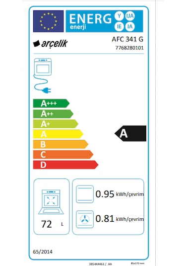 Arçelik AFC 341 G Buhar Destekli Fırın