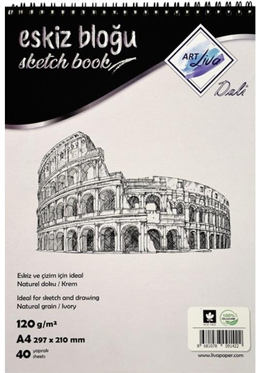 Art Liva Eskiz Defteri A4 120 G