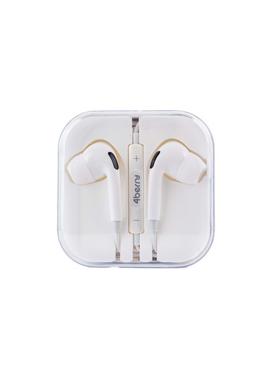 Pc03 Kablolu Kulaklık Plastık Başlık Jack 3.5 Beyaz