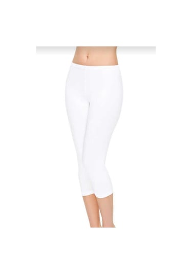 4005 Kapri Tayt Tekli Beyaz