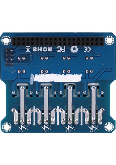 Ximistore9 Raspberry Pi A+/b+/2b/3b İçin 4 Portlu Röle Genişletme Kartı - Yüksek Gerilimli Cihaz Kontrolü, Fotoelektrik Yalıtımı, Led Durum Gösterici