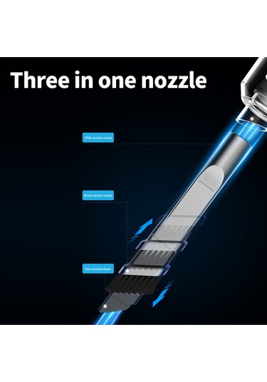 Xiyyadms Kablosuz Araç Ve Ev İçi Katlanabilir Mini Güçlü El Süpürgesi 4000mah Pil Dahil, Yeşil