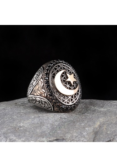 Tesbihsepetim Ayyıldız Model 925 Ayar Gümüş Yüzük