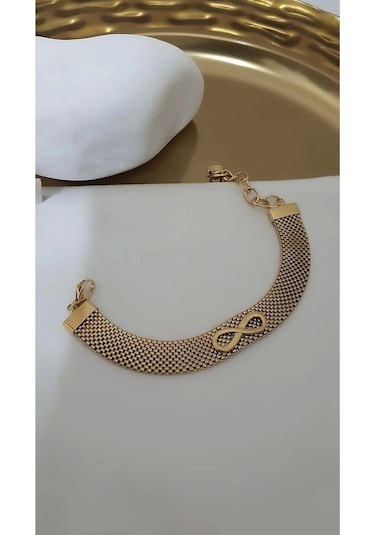 Çelik Hasir Model Sonsuzluk Simgeliyor Bileklik Çok Renkli