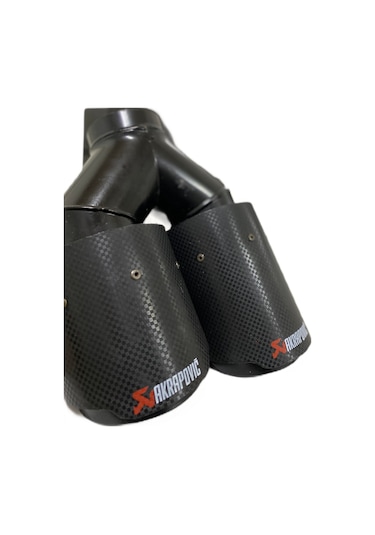 Akrapovic Karbon Çift Çıkış 90 MM Sol Egzoz Ucu