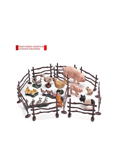 Konesam Küçük Çiftlik Hayvanları İçin Simülasyonluk Yetiştirme Kafesi, Dekoratif Sahne Aksesuarı, Eğitici Model, Dayanıklı Malzeme İle 125g