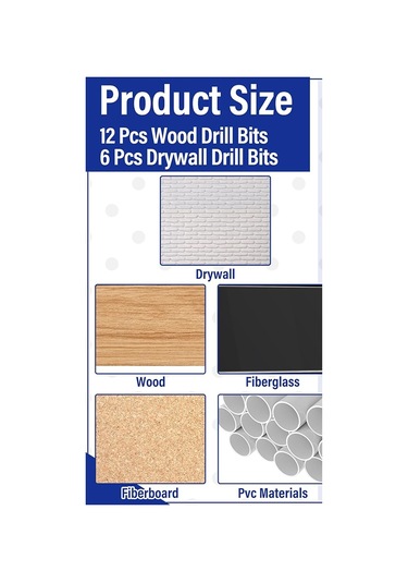 1/8 İnç Ahşap Kesme Matkap Uçları Pilot Nokta Kesme Matkap Ucu Seti