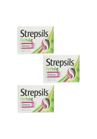 Strepsils Herbal Ekinezya Pastil 16 Adet 3'lü