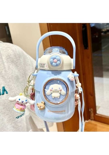 Novahub Yeşim Yeni Yalıtımlı Taşınabilir Su Sevimli Pipet Paslanmaz Mavi Mavi Köpek Karikatür Kapasiteli El Dekoratif Defne Çocuk Çelik Büyük Bebek Bardağı Anahtarlık Açık 4 316 Qw Mavi