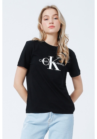 Calvin Klein Kadın Tişört-j20j219142 Siyah