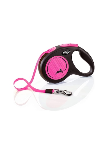 Flexi Black Desing Şerit Gezdirme Tasması Medium Pembe 5 M Pembe