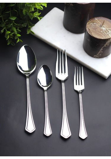 Petra 6 Kişilik 24 Parça Çatal Kaşık Takımı Metal