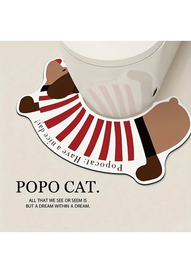 Elmpaly Yeşil Sosis Köpek Banyo Paspası - Kaymaz, Süper Emici Dekoratif Halı Yeşil