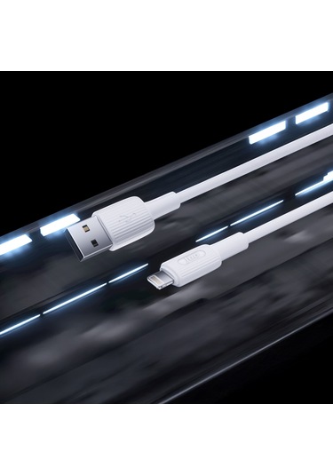 Juo JCBS111-W 12w 2.4a Usb-a To Lightning iPhone Apple Uyumlu iPad  Silikon Hızlı Şarj Ve Data Kablosu Beyaz 1 Metre
