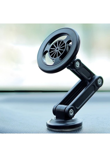 Willowhaven Siyah 1 Adet Araç Telefon Tutucu 360 Derece Dönebilir Güçlü Mıknatıslı Universal 4-7 İnç