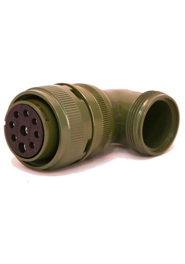 Ms3108 20-16s 9 Pinli 90 Derece Dişi Askeri Tip Konnektör