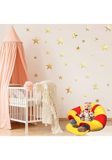 Bebek Destek Oturma Minderi Bebeyatmaz - Sarı Kırmızı