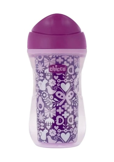 Chicco Isı Yalıtımlı Active Bardak 14 Ay+ 266 Ml - Purple Çok Renkli