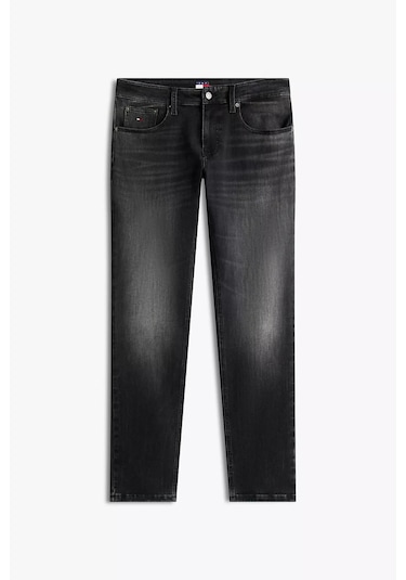 Tommy Hilfiger Erkek Scanton Dar Kalıp Modal Karışımlı Jean Pantolon - Siyah Islandblue
