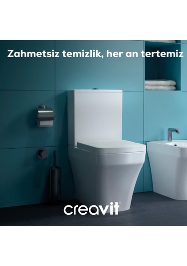 Creavit BR20228-S Royale Tuvalet Fırçalığı Mat Siyah
