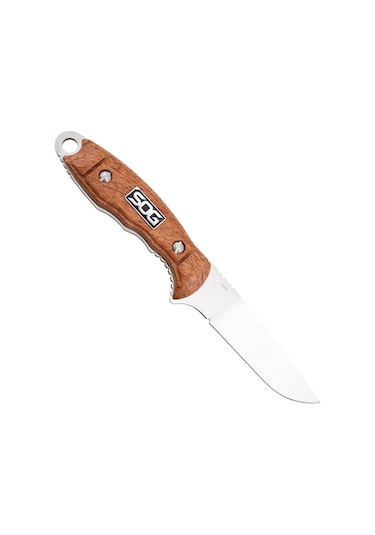 Sog Ht022l Huntspoint Ahşap Saplı Avcı Kamp Bıçağı Kahverengi