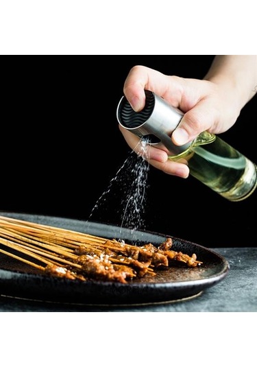 100ml Kapasiteli Şeffaf Spreyli Yağdanlık Sosluk Yağ Püskürtücü Y