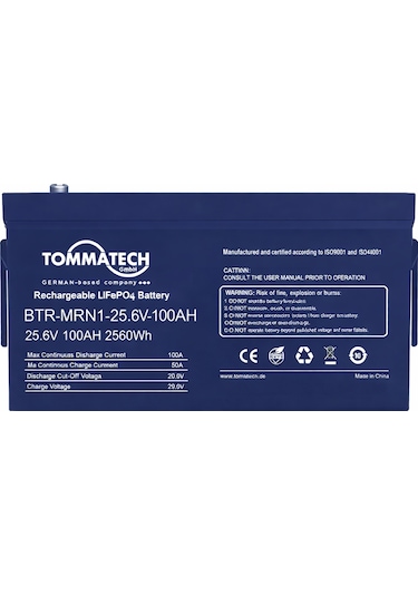 Tommatech Lfp Mrn1 Series 25.6v 100ah Lv