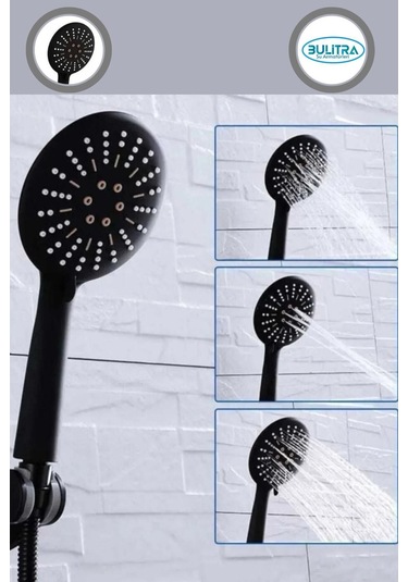 Siyah Lüx Duş Başlığı Black Duş Başlığı Çift Fonksiyonlu Tasarruflu Duş Başlığı Duş Başlığı Siyah Pl Diğer