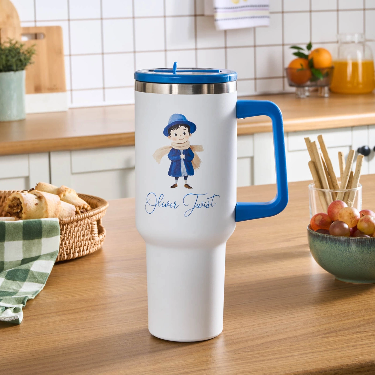 Karaca Star Hero Twist Çelik Sızdırmaz Termos Mavi 1150 Ml Mavi