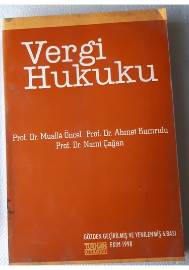 Vergi Hukuku 1998 Yılı Basım