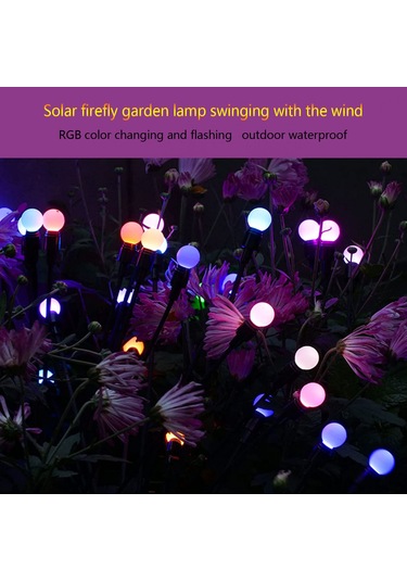 Gajeena Siyah Güneş Enerjili Bahçe Işığı - 6 Lü Renkli Led, Ip65 Su Geçirmez, Otomatik/el Kontrol, 8-15 Saat Süre, Çimen Ve Bahçe Dekorasyonu