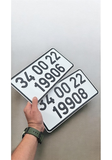 Plaka, İş Makinası, 15x30 Cm