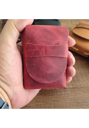 Sumerian Leather Craft  Deri Sigara Kılıfı Kırmızı