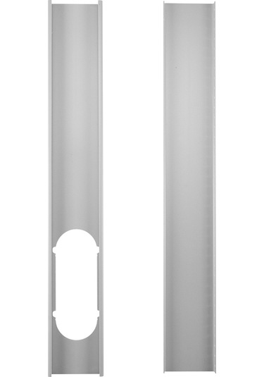 Xindoker Taşınabilir Klima Pencere Tamiri Seti - 2 Adet Pvc Ayarlanabilir Pencere Kapak Plakası Beyaz