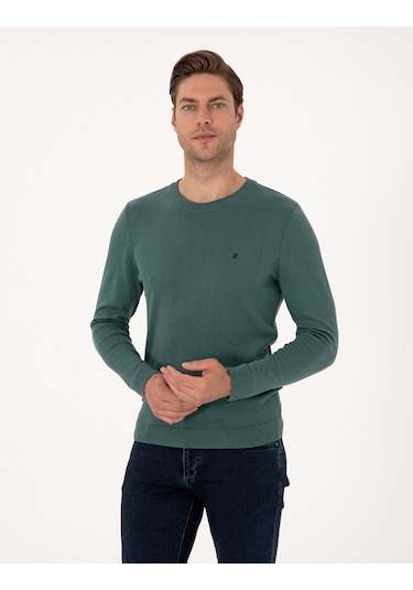 Pierre Cardin Erkek Yeşil Kazak /triko 50314192-vr054 Yeşil