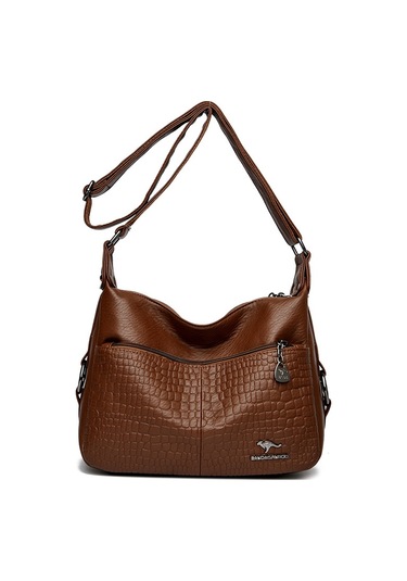 Kadın Çantası Haberci Çantası Yeni Taş Desen Küçük Kare Çanta Yüksek Kaliteli Basit Şık Omuz Haberci Çantası Taş Desen Yeşil Ana Resim Rengi Diğer