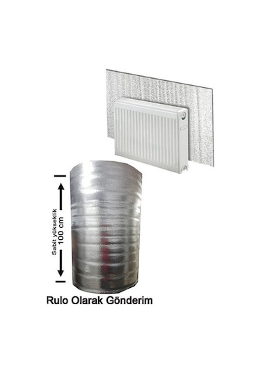 5 Metre 10 Mm Alüminyum Folyolu Kalorifer, Radyatör Petek Arkası