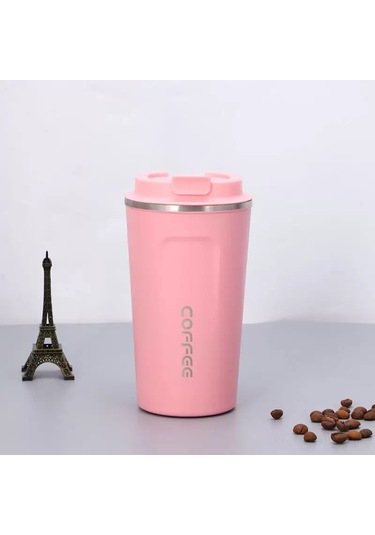 Padalink Pembe 510ml 304 Paslanmaz Çelik Vakumlu Termos Bardak, Dışarıda, Arabada Kullanım İçin Ideal, Su İçmek, Kahve İçmek, Stokta Var Diğer