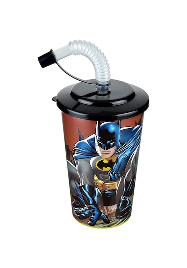 Batman Kapaklı Pipetli Bardak 400 Ml