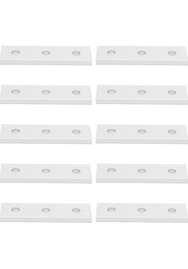 Tenfowee Alüminyum Profil Bağlantı Plakası 3030-3 Delik - Ev Ve Endüstriyel Kullanım, Dayanıklı, 10 Adet Paket Diğer