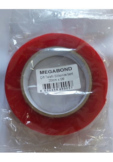 Megabond Çift Taraflı Bant Şeffaf 20mmx5 Metre
